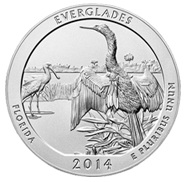 Quarter de plata para el Parque Nacional de Everglades, Florida