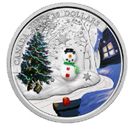 Cristal de Murano para el muñeco de nieve canadiense