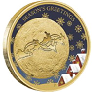 Santa Claus australiano en bronce y plata