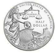 Medio dólar en cuproníquel para los US Marshals