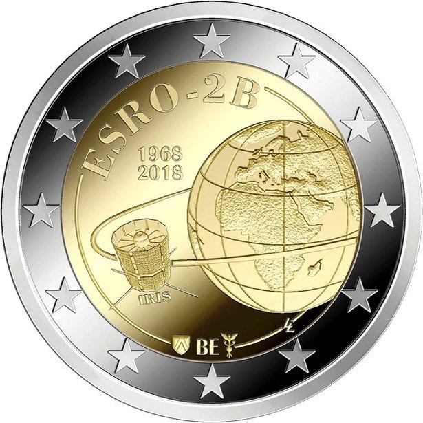 Primera moneda de 2 euros con temática espacial