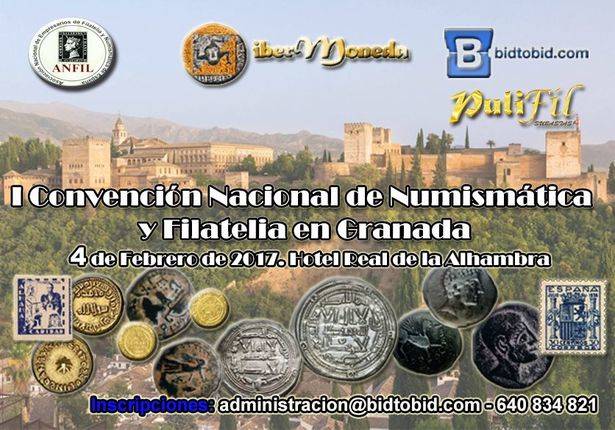 Granada acogerá la I Convención Nacional de la Numismática, Filatelia y Coleccionismo