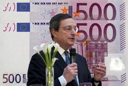 Suprimida la producción y emisión del billete de 500 euros