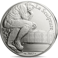 La casa de la moneda francesa saca una moneda con El Pensador de Rodin