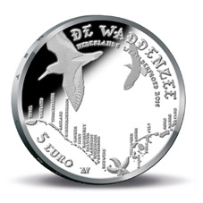 Holanda y el Mar de Wadden en 5 euros plata