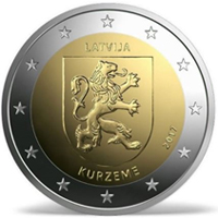 Monedas conmemorativas de 2 € de Letonia