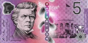 Los nuevos 5 dólares australianos en septiembre