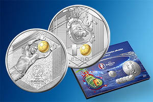 Emisión innovadora francesa del “UEFA Euro 2016”con ocho monedas