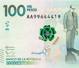 Colombia estrena billete de 100.000 pesos dedicado a Carlos Lleras Restrepo