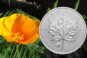 Maple Leaf con amapola, especial ANA World’s Fair of Money 2016