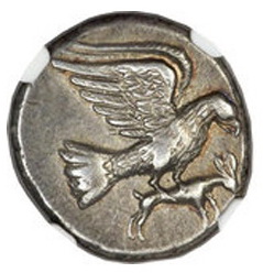 La mitología y la moneda: Olimpia