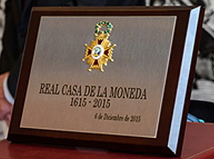 Placa de Honor de la Real Orden de Isabel la Católica para la Ceca de Madrid