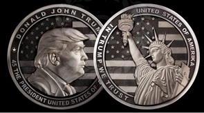 Una empresa rusa acuña una moneda conmemorativa de Donald Trump