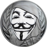 Guy Fawkes y su máscara en Islas Cook