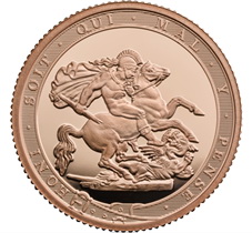 200 Años del soberano británico de Pistrucci