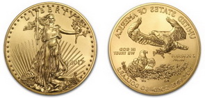 Moneda de Oro American Eagle 2017 1 OZ