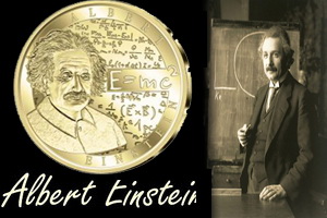 Centenario de la Teoría de la Relatividad en oro y plata de Bélgica