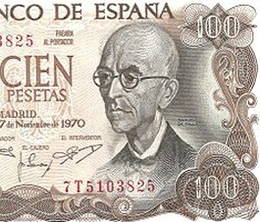 Manuel de Falla: el último billete de 100 pesetas