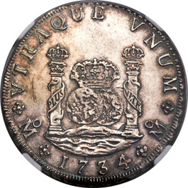 Heritage Auctions subastó 242 monedas españolas batidas en la Ceca de Méjico