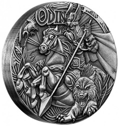 El terrible Odín en alto relieve de Tuvalu