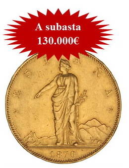 Hervera, Soler&Llach subastan Centenario de la Peseta de lujo