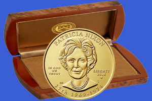 Patricia Nixon, 37 “Primera Dama” de los Estados Unidos en 10 dólares oro
