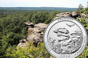 “Quarter dollar” para el Shawnee National Forest, de Illinois