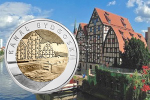5 Zloty para la bimetálica “Descubre Polonia”: el Canal de Bydgoszcz