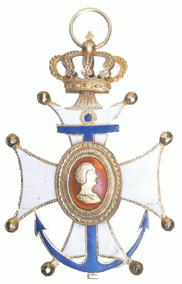 La Cruz de Marina Laureada y la Diadema Real de la Marina