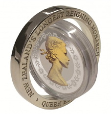 Innovadora moneda móvil para la reina Isabel II