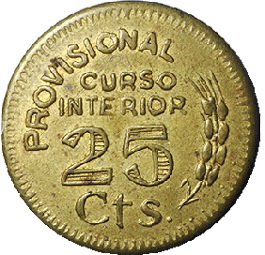 Monedas de necesidad en la Guerra Civil española
