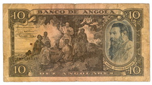 Angola colonial portuguesa 10 angolares 1947