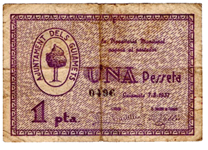 1 Peseta de Els Guiamets