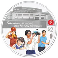 Singapur celebra el 50 Aniversario de su Independencia con monedas a color