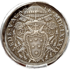 ¿Cómo influía en las monedas el hecho de que no hubiera Papa, o ya estuviera elegido, pero aún no consagrado?