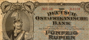 Tanganica Colonial Alemana, 50 rupias de 1905