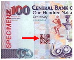 Nigeria emite el primer billete del mundo con cdigo QR en sus billetes de 100 naira