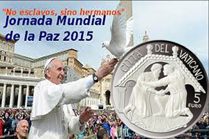 Vaticano celebra la 48 Jornada Mundial de la Paz con 5 euros en plata