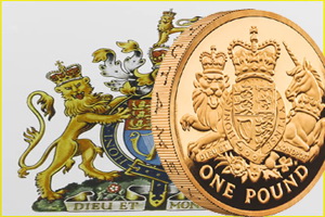Royal Mint renueva las armas heráldicas en 1 libra de oro y plata