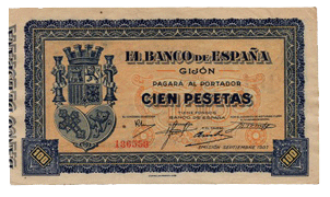 100 Pesetas Consejo de Asturias y León