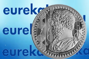 Arquímedes matemático, filósofo e inventor en 10 euros plata de Grecia