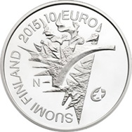 “70 Años de Paz en Europa” en 10 euros plata de Finlandia