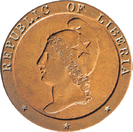 Los primeros centavos de Liberia emitidos por la Sociedad Americana de Colonización