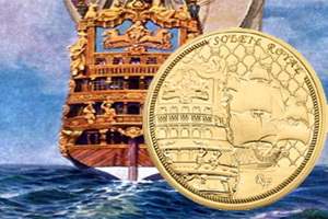 Grandes buques franceses: “Le Soleil Royal”, botado en 1669, en oro y plata