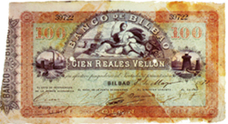 Los bancos provinciales de España y sus emisiones de billetes (II): El Banco de Bilbao