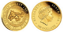 25 Aniversario del bullion australiano “Gold Nugget”