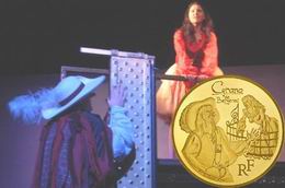 Monedas conmemorativas en oro y plata para “Cyrano de Bergerac” y Edmond Rostand