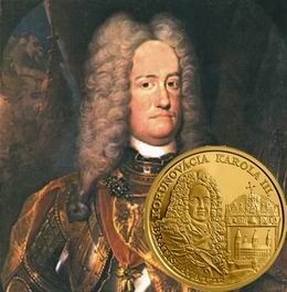 100 euros oro para la coronación de Carlos III en Bratislava