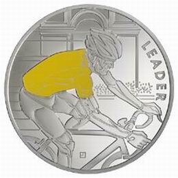 100 Edición del Tour de Francia en 4 monedas de plata coloreada
