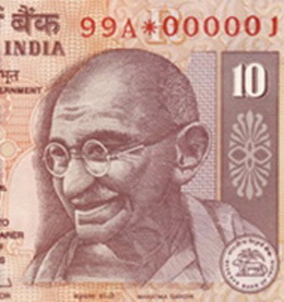 La India emite billetes de 10 rupias en polímero